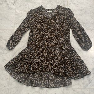 Zara Leopard Mini Dress XS